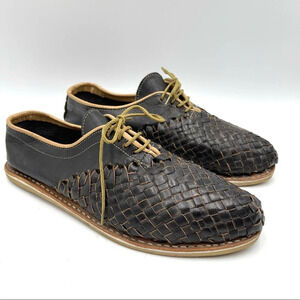 Huaraches woven leather lace up shoes size 8